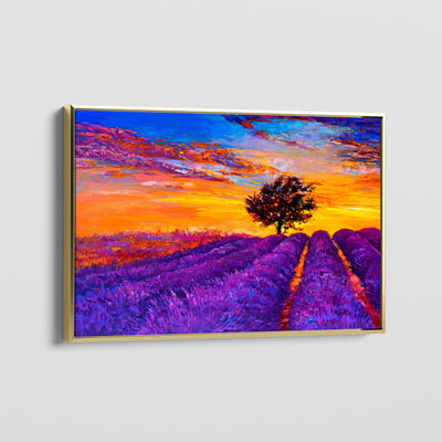 LAVENDERS AND SUNSET CANVAS