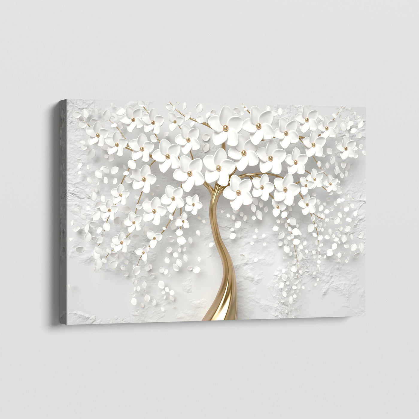 LEAVES DE BLANC CANVAS