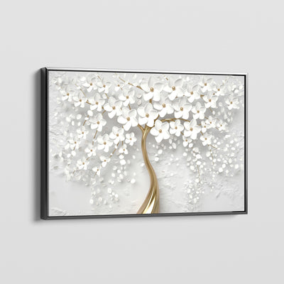 LEAVES DE BLANC CANVAS