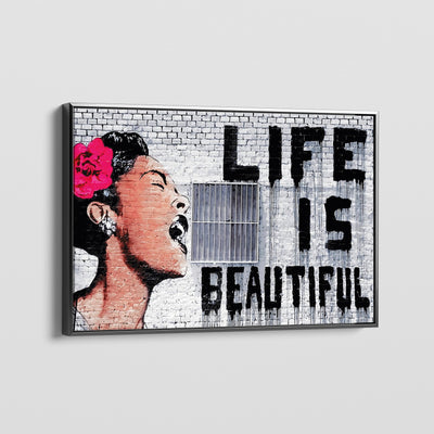 LIFE IS BEAUTIFUL FRIDA KAHLO CANVAS