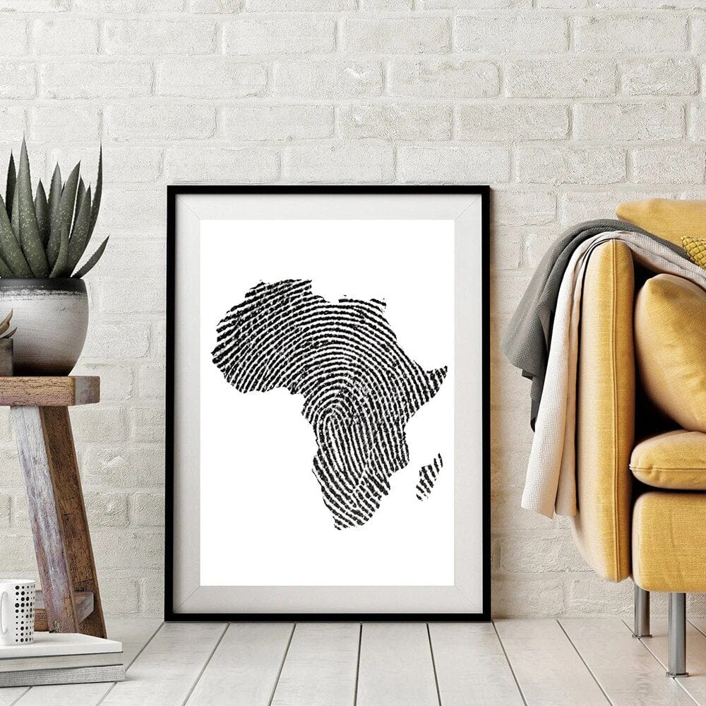 AFRICA PRINT MAP - XL+