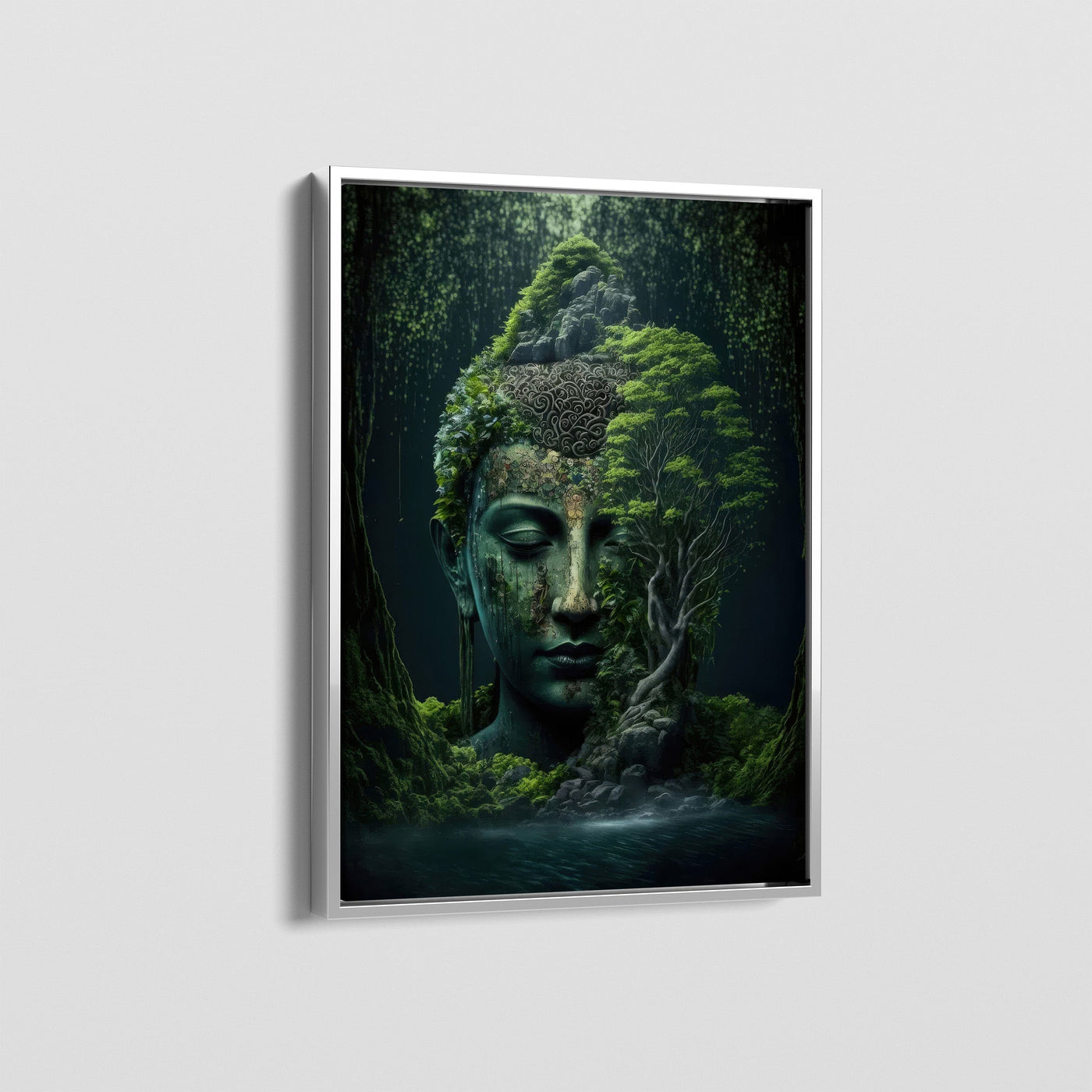 NATURE AND BUDDHA CANVAS