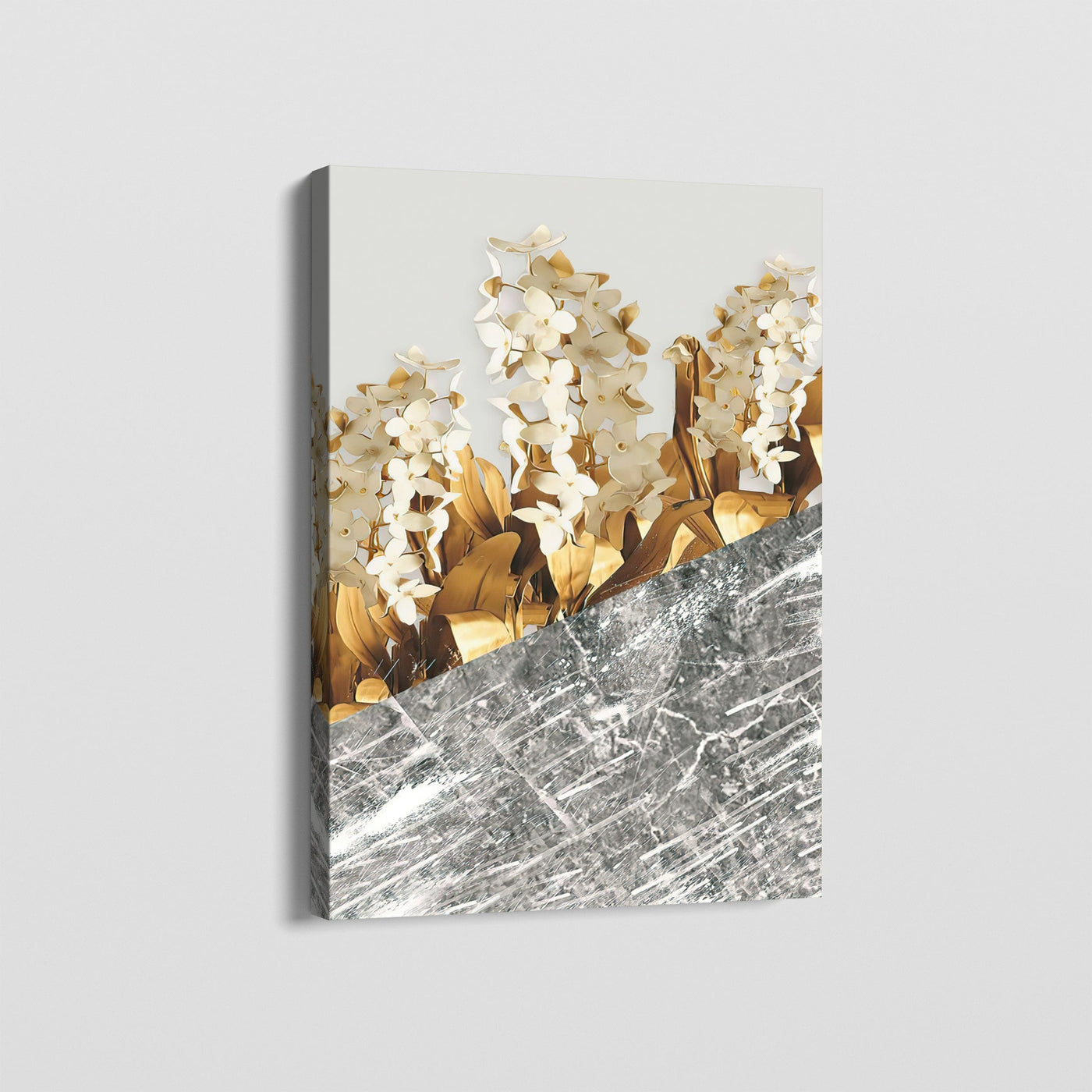 NORDIC GOLDEN LEAVES CANVAS