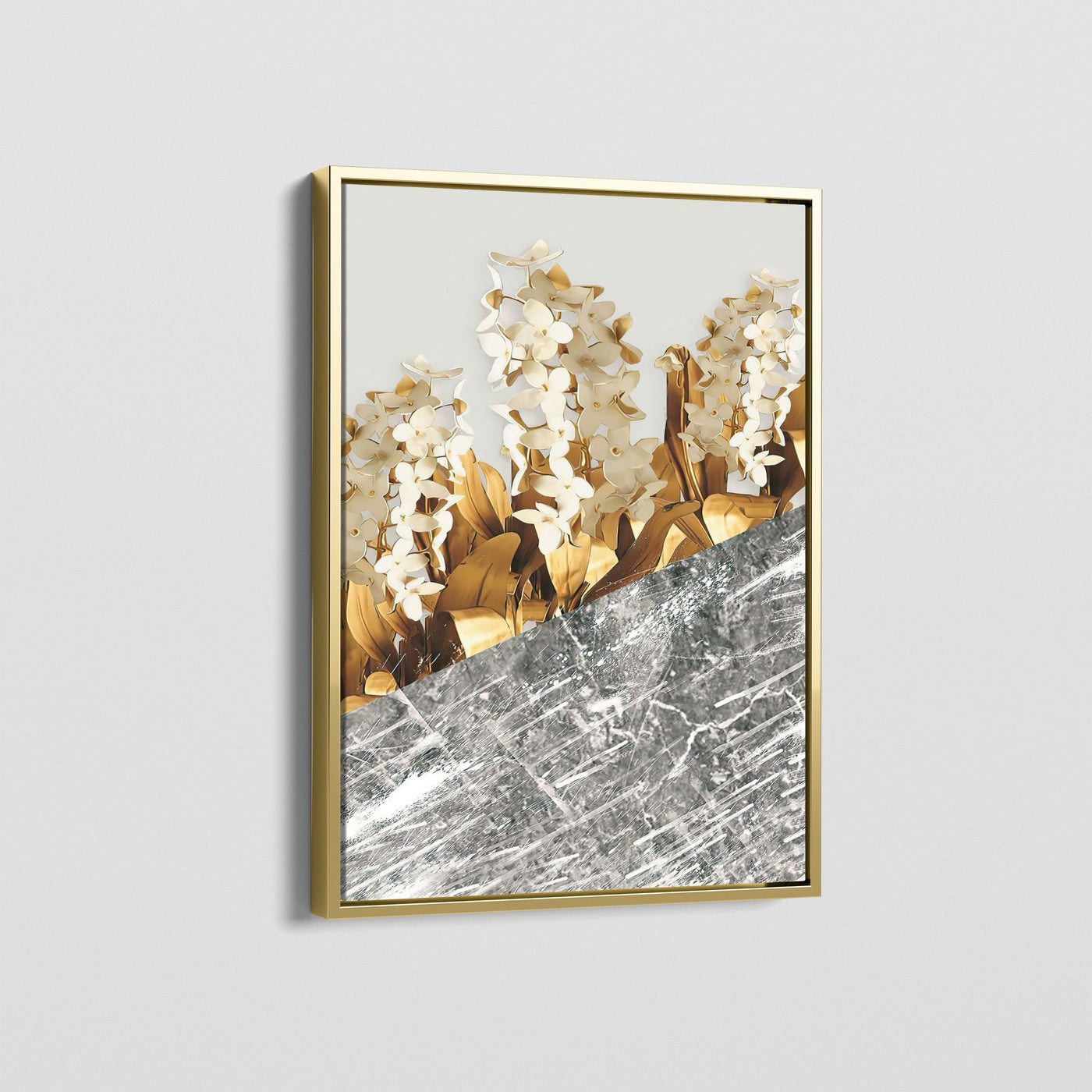 NORDIC GOLDEN LEAVES CANVAS