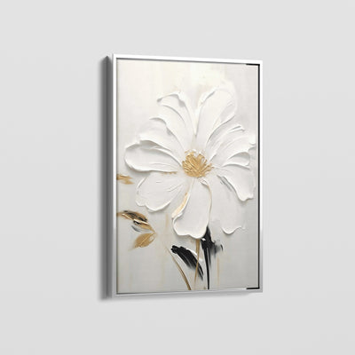 PURE WHITE BLOOM CANVAS