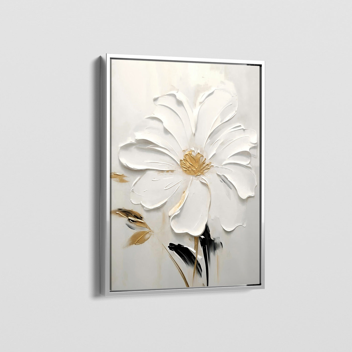 PURE WHITE BLOOM CANVAS