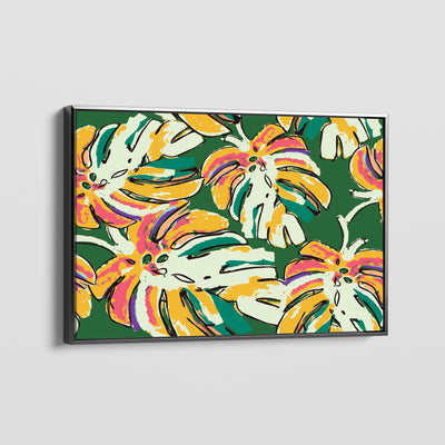 RETRO LEAVES CANVAS