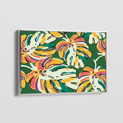 RETRO LEAVES CANVAS