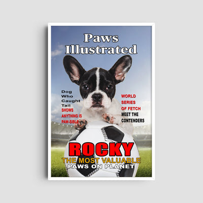 Custom Sports Illustrated Magazine Pet Portrait