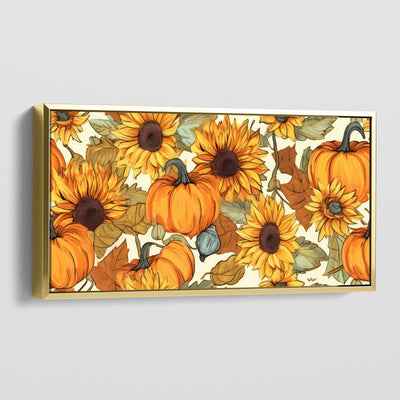 SUNFLOWER PUMPKINS CANVAS
