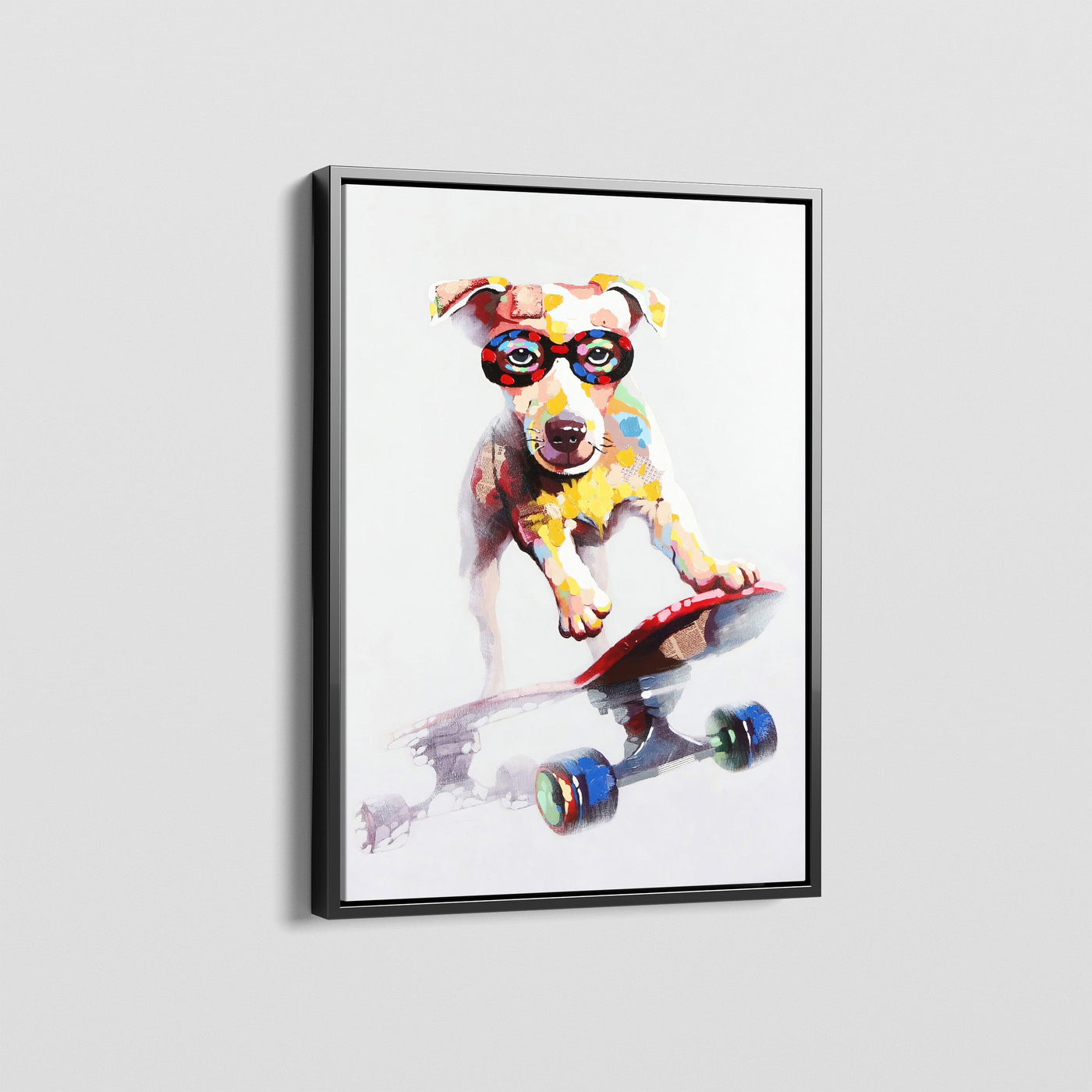 SKATING DOG CANVAS