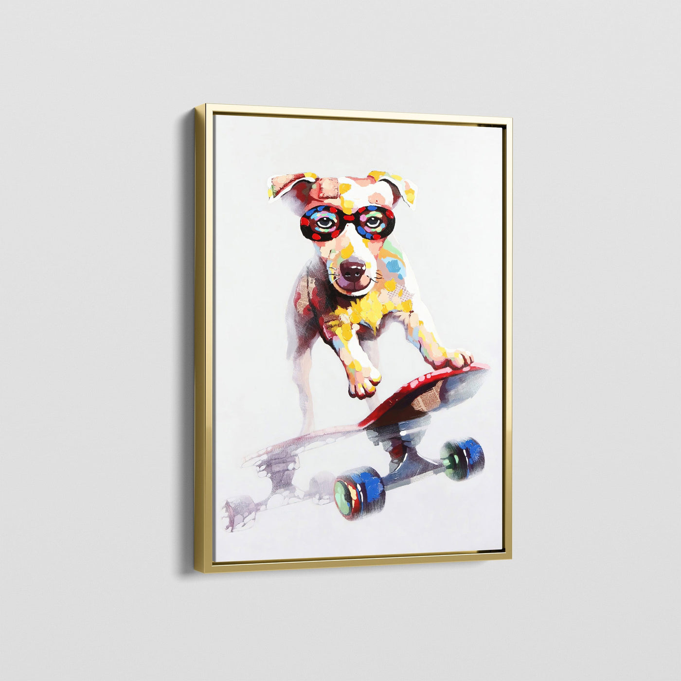 SKATING DOG CANVAS