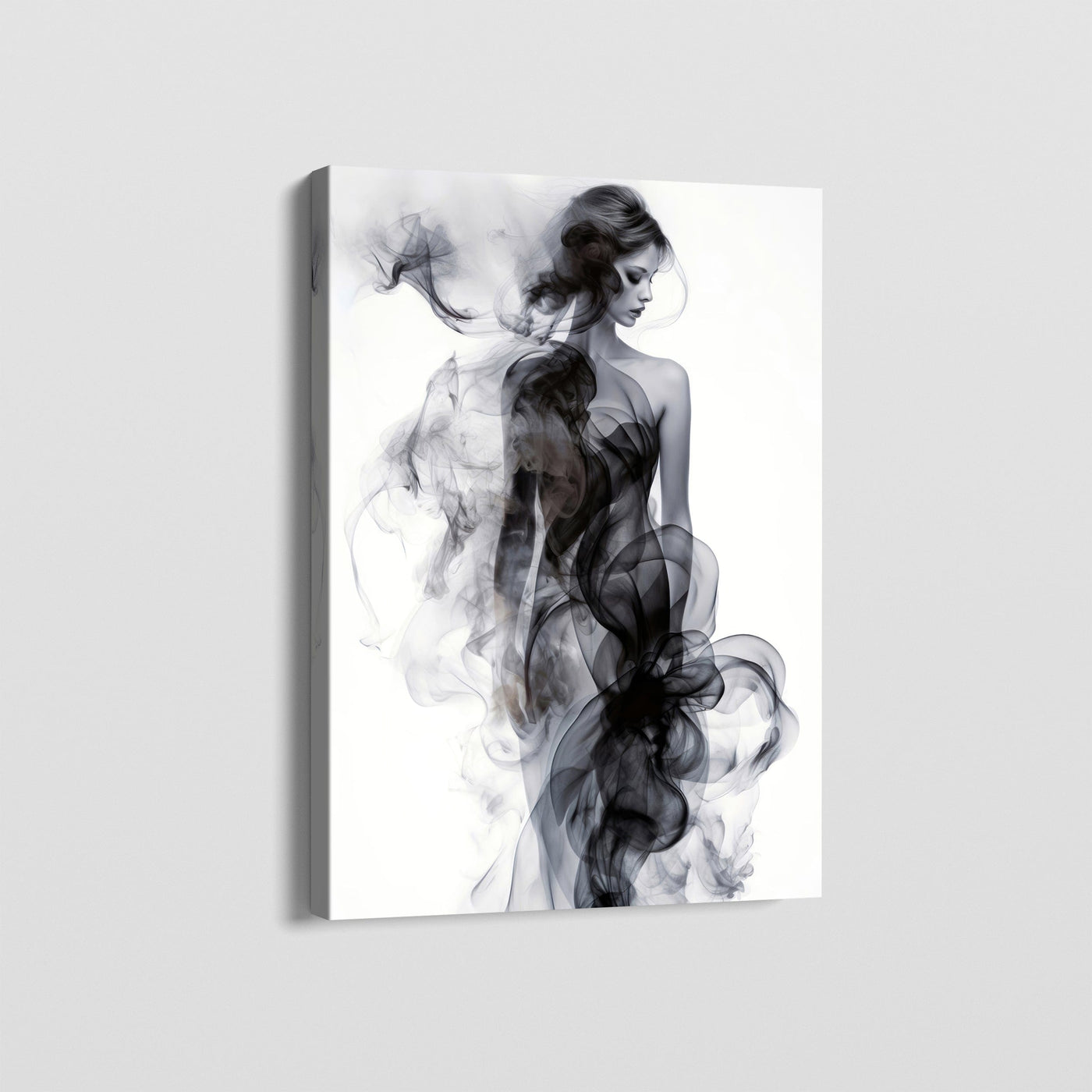 SMOKE LADY SILHOUETTE CANVAS