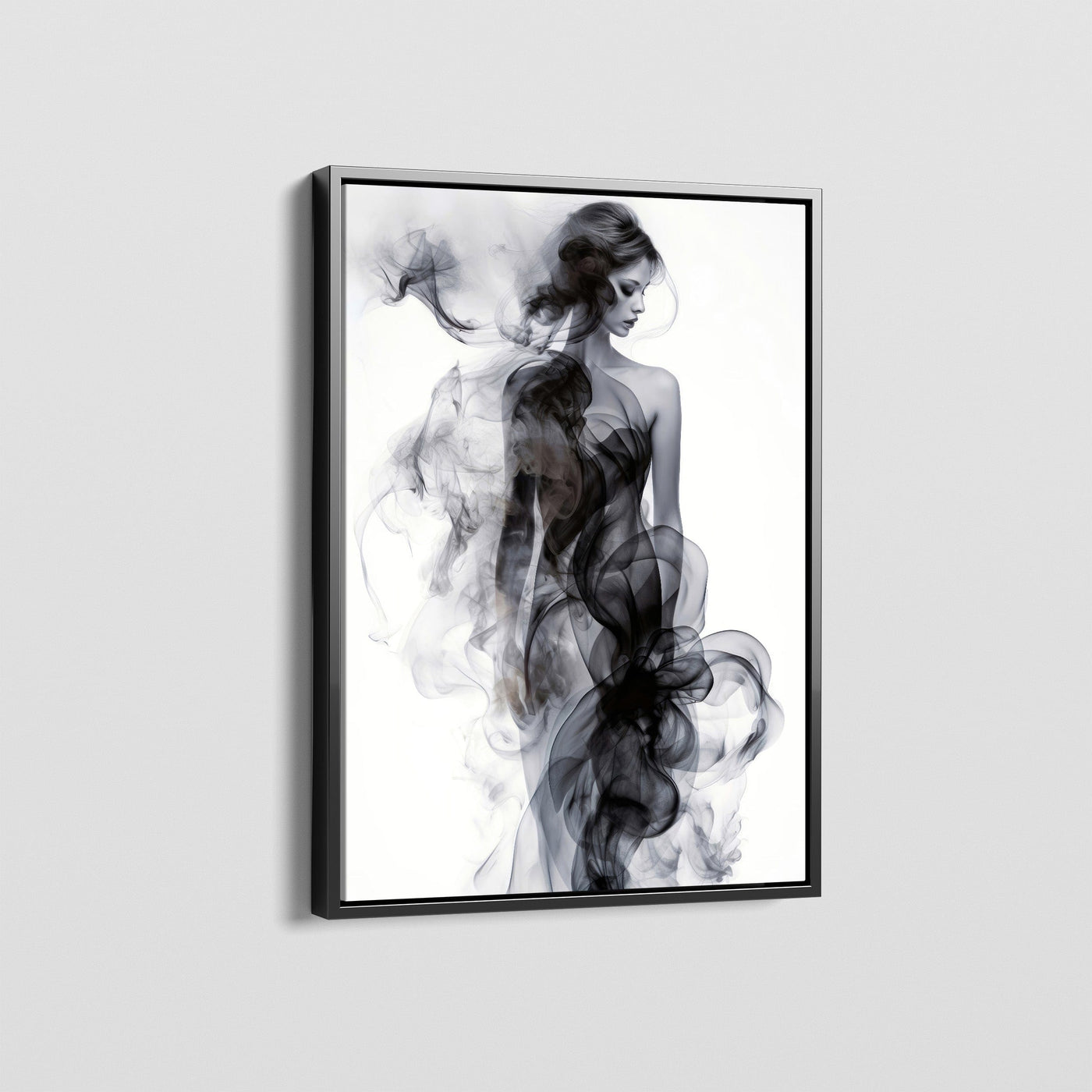 SMOKE LADY SILHOUETTE CANVAS