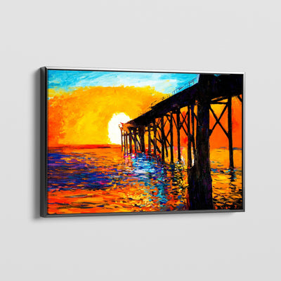 SUNSET DOCK CANVAS