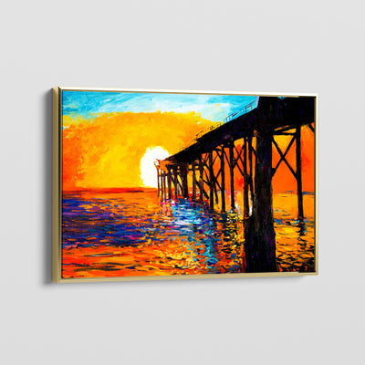 SUNSET DOCK CANVAS