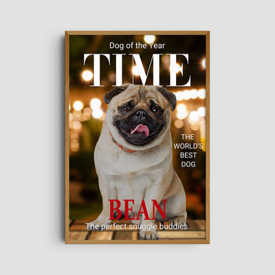 Custom Time Magazine Pet Portrait