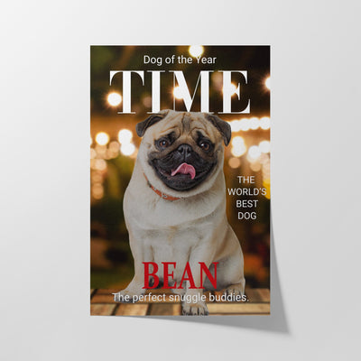 Custom Time Magazine Pet Portrait