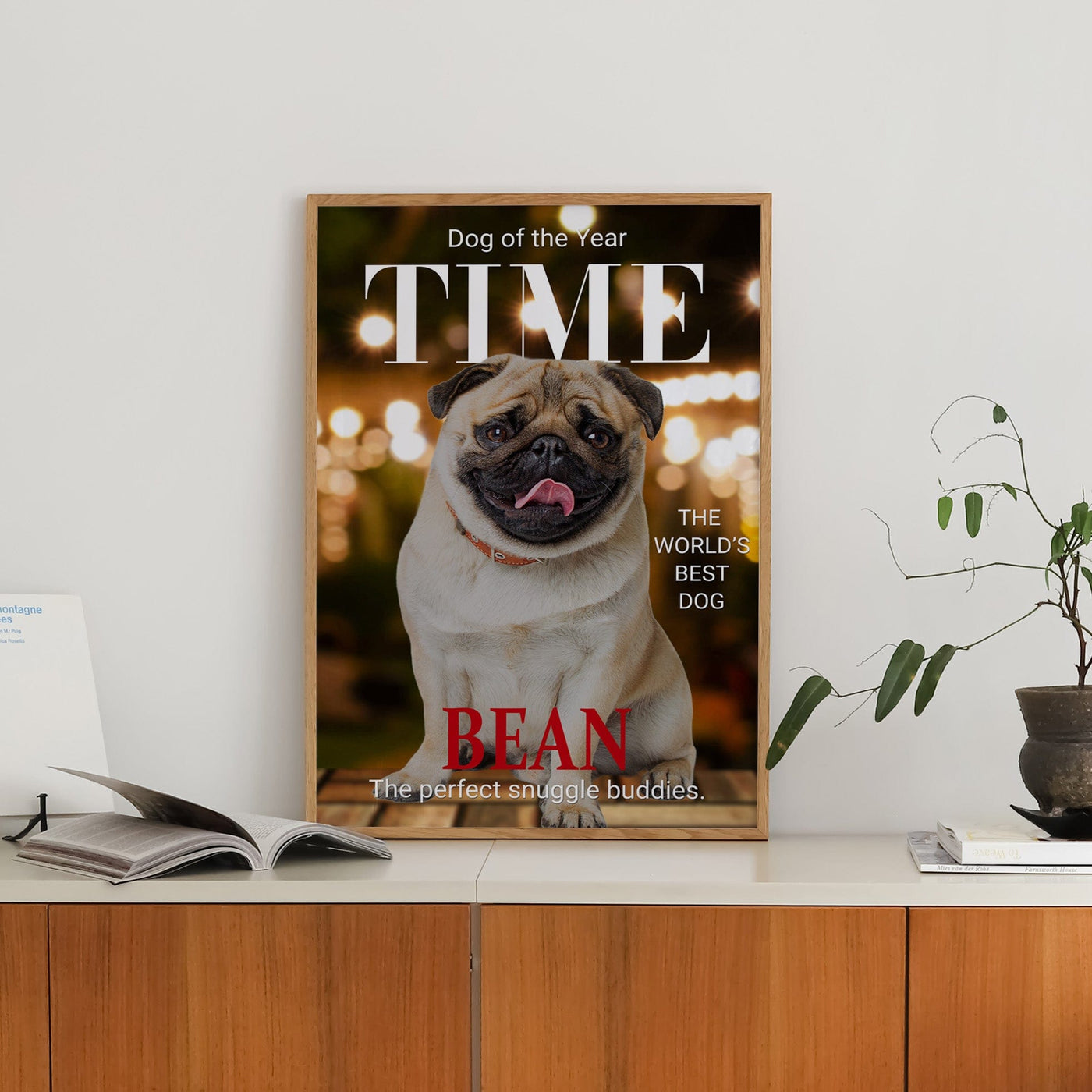 Custom Time Magazine Pet Portrait