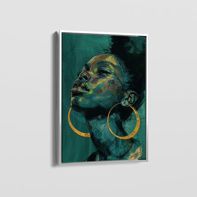 TURQUOISE GOLD CANVAS