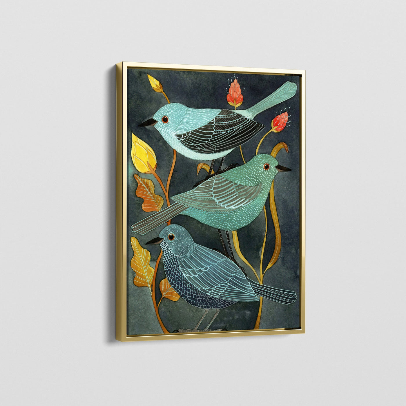 THREE LITTLE BIRDS CANVAS