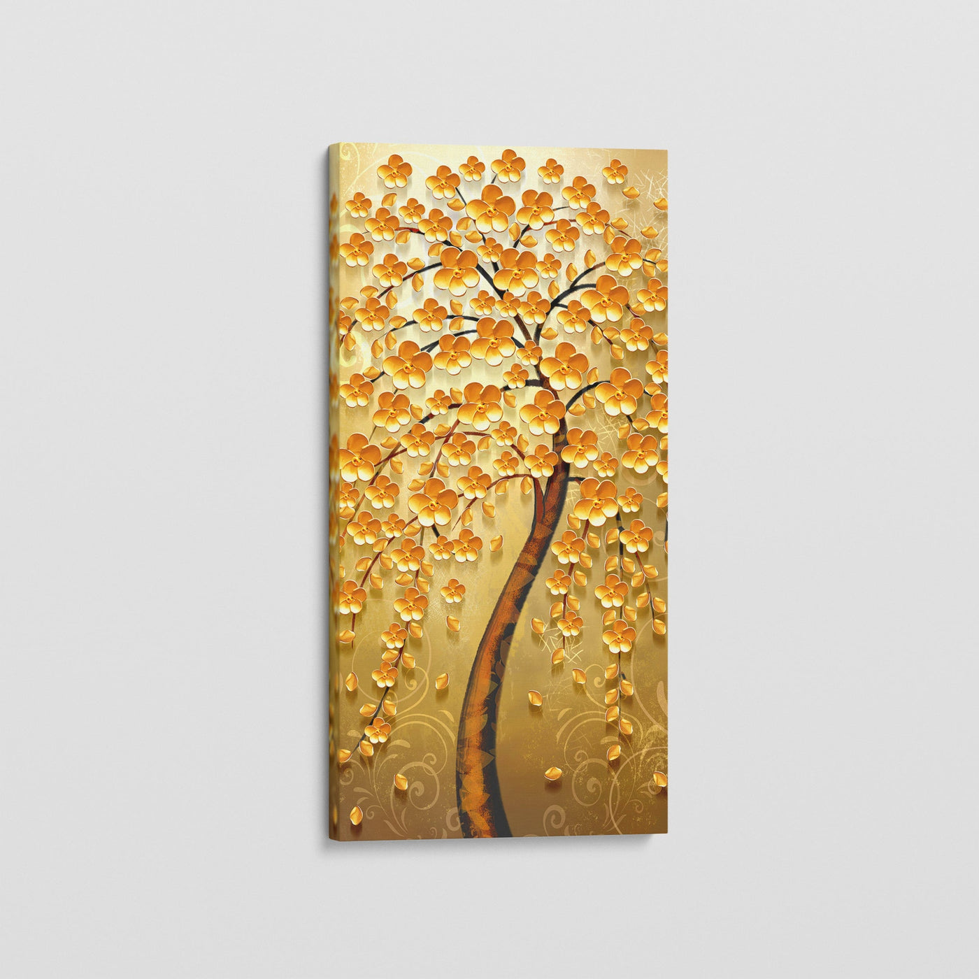 TREE OF GOLDEN FLOWERS CANVAS