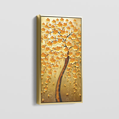 TREE OF GOLDEN FLOWERS CANVAS