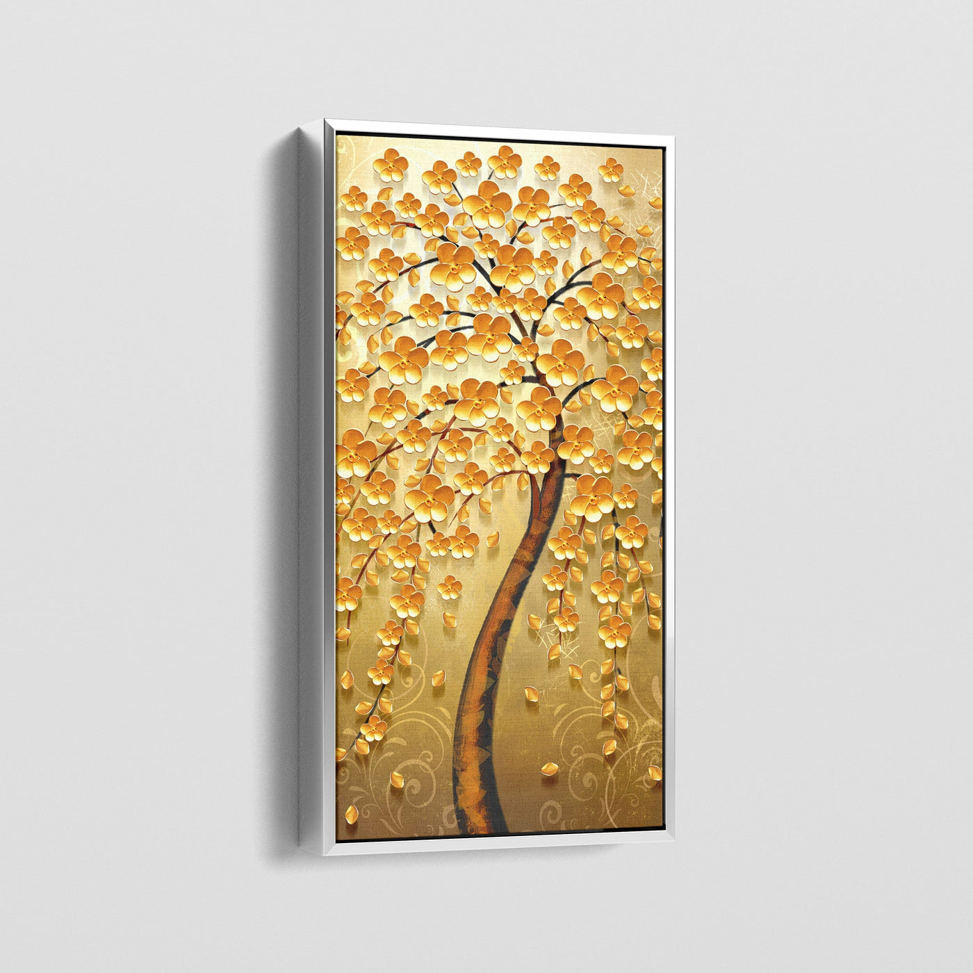 TREE OF GOLDEN FLOWERS CANVAS