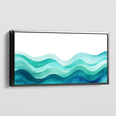 TURQUOISE WAVES CANVAS