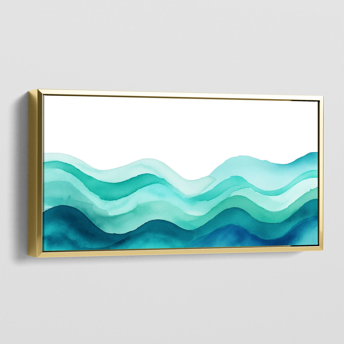 TURQUOISE WAVES CANVAS