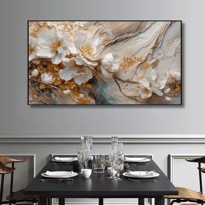 WHITE PETAL MARBLE CANVAS