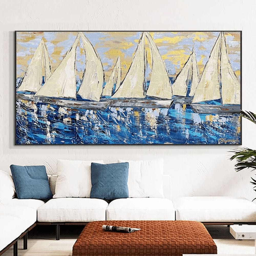 ABSTRACT SAILS CANVAS