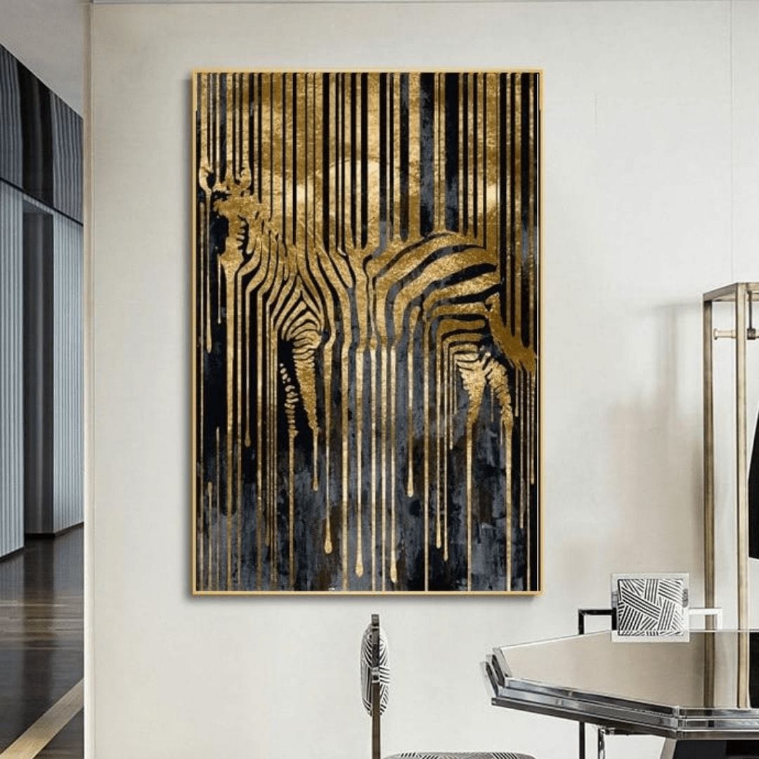 ZWART EN GOUD ZEBRA - XL+