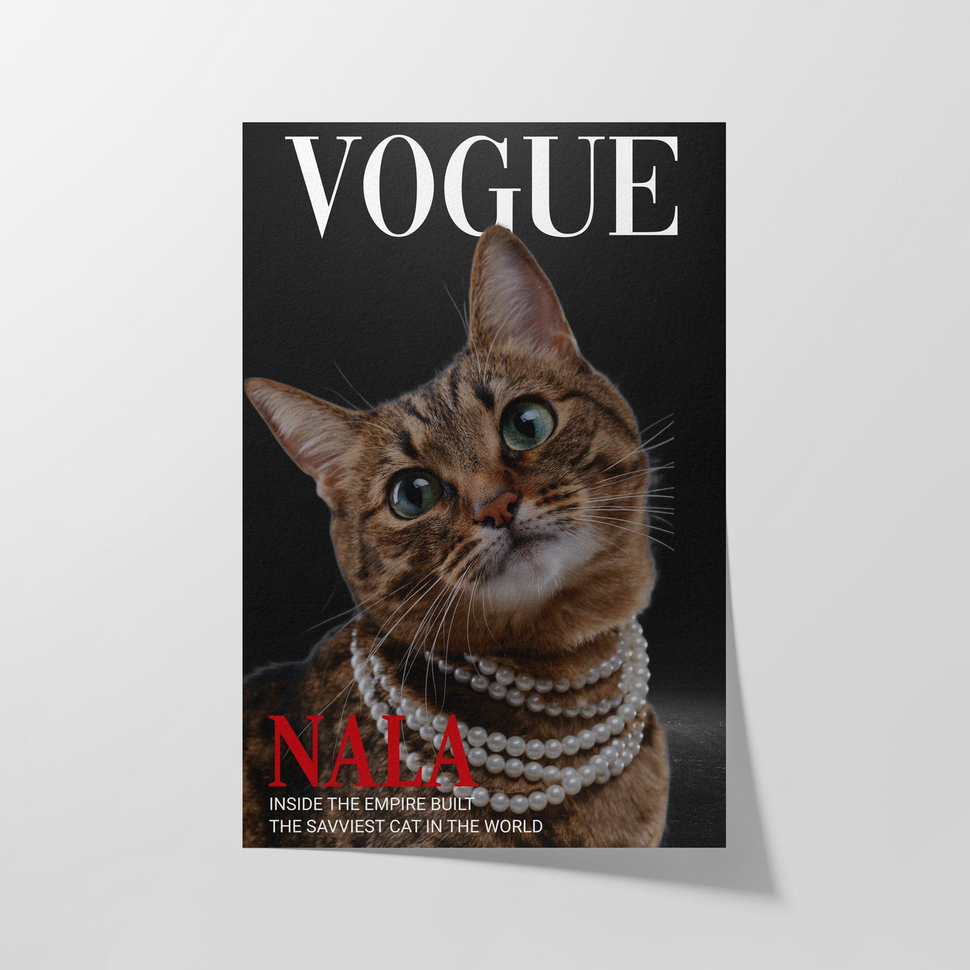 Custom Vogue Magazine Pet Portrait