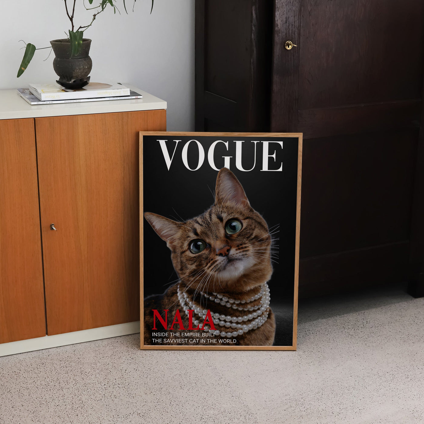 Custom Vogue Magazine Pet Portrait