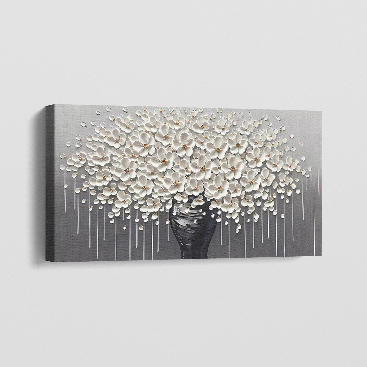 WHITE FLOWERING TREE CANVAS