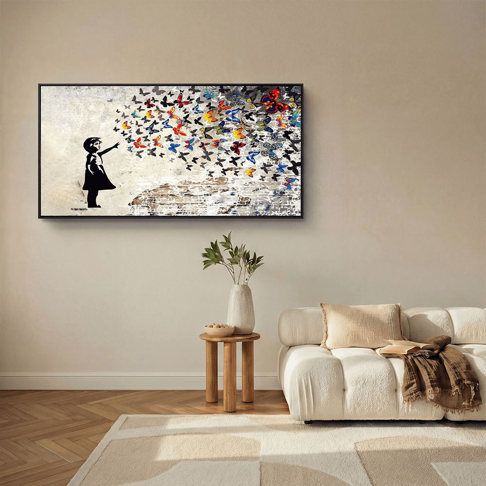 BANKSY FLYING BUTTERFLIES – Crib of Art