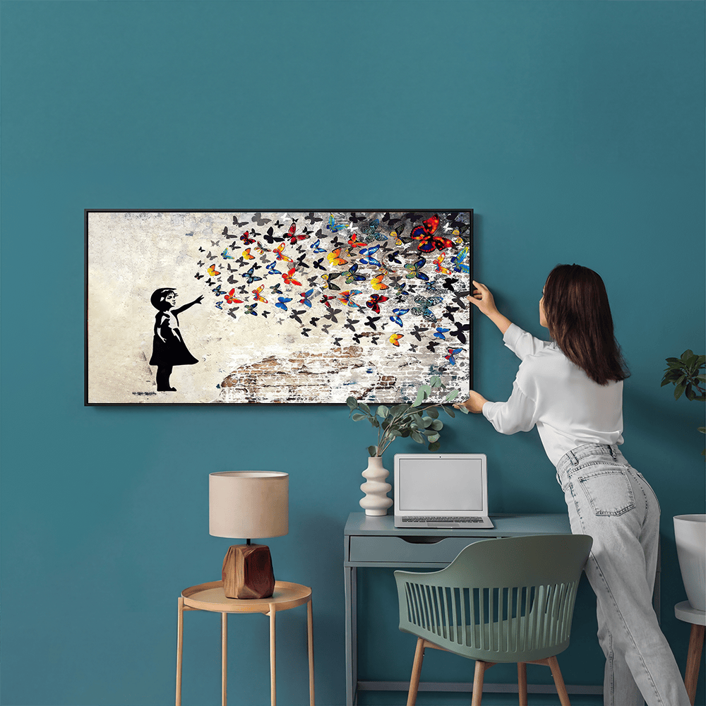 BANKSY FLYING BUTTERFLIES – Crib of Art