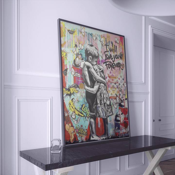 BANKSY I WILL LOVE YOU FOREVER – Crib of Art