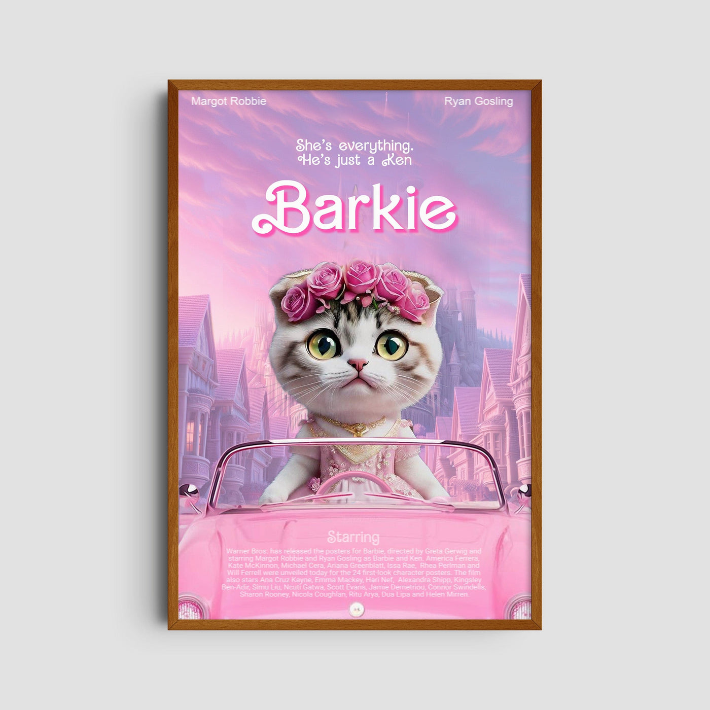 Custom Barbie Film Pet Portrait