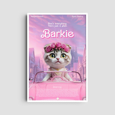 Custom Barbie Film Pet Portrait