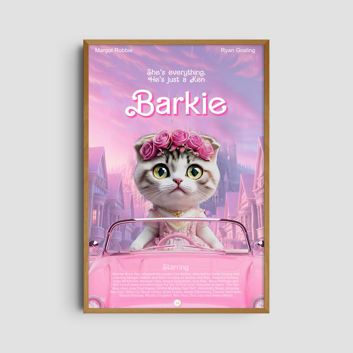 Custom Barbie Film Pet Portrait