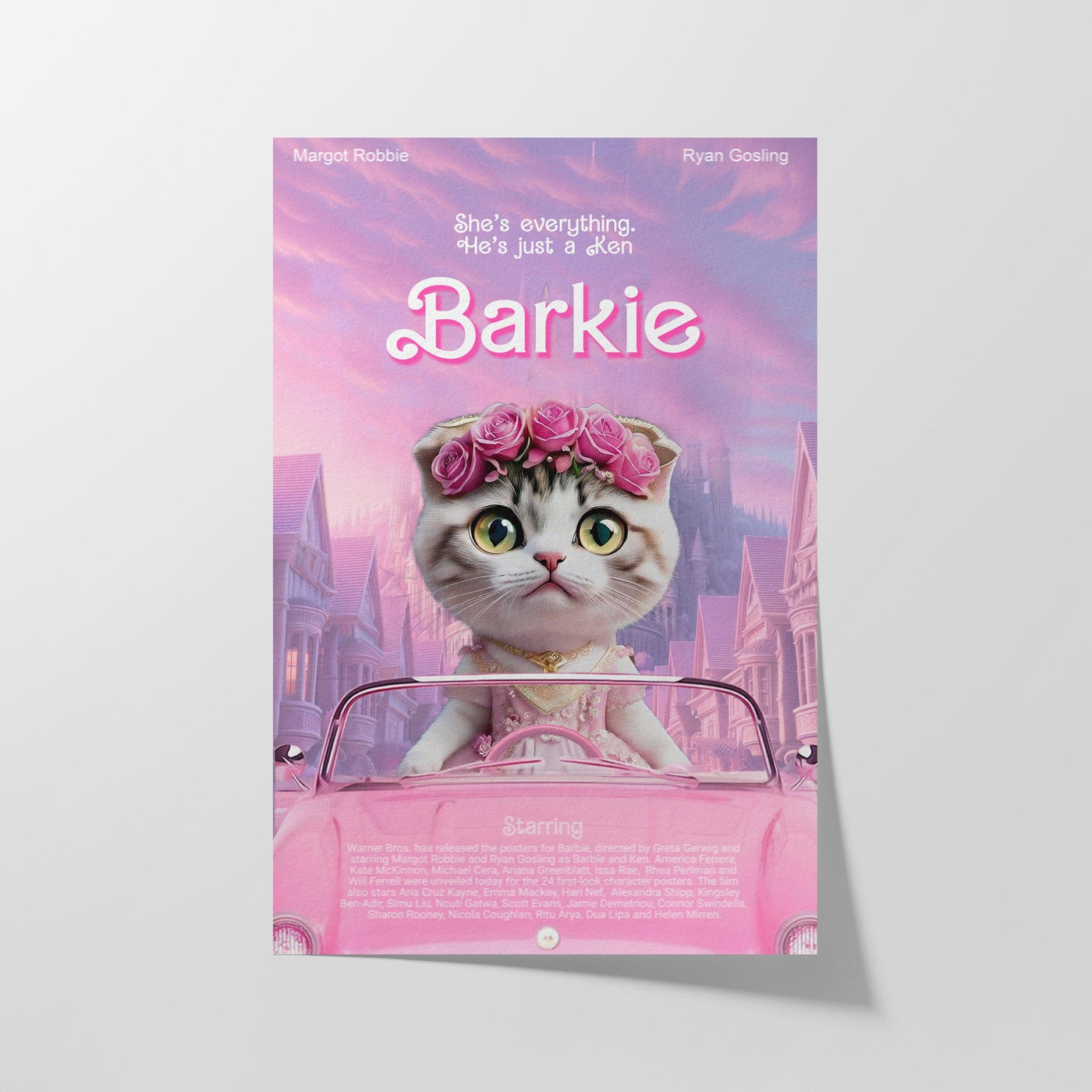 Custom Barbie Film Pet Portrait