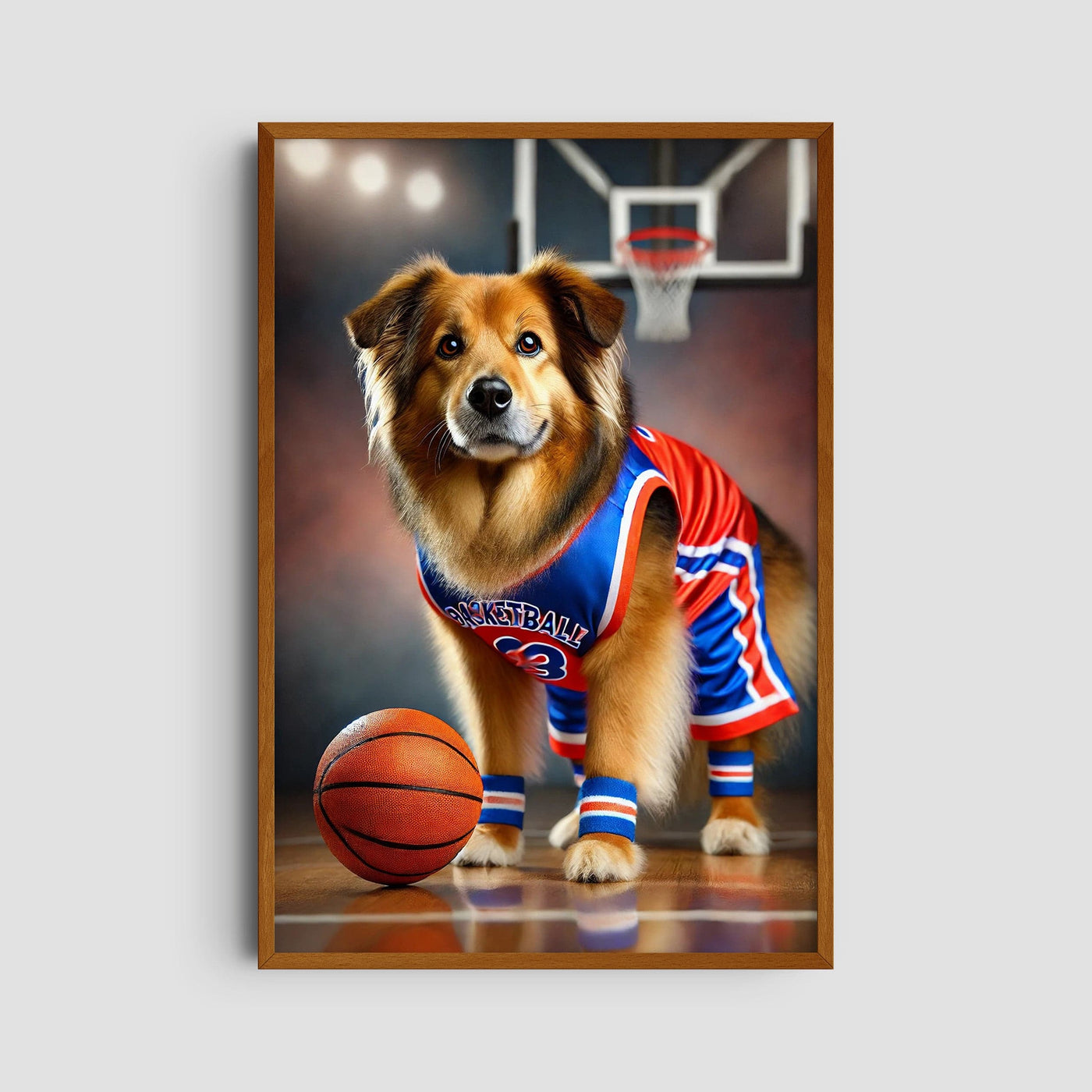 Custom Sports Star Pet Portrait