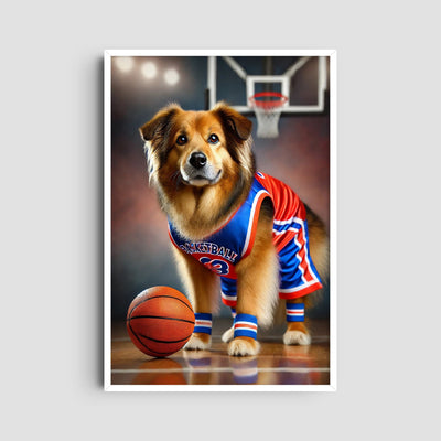 Custom Sports Star Pet Portrait