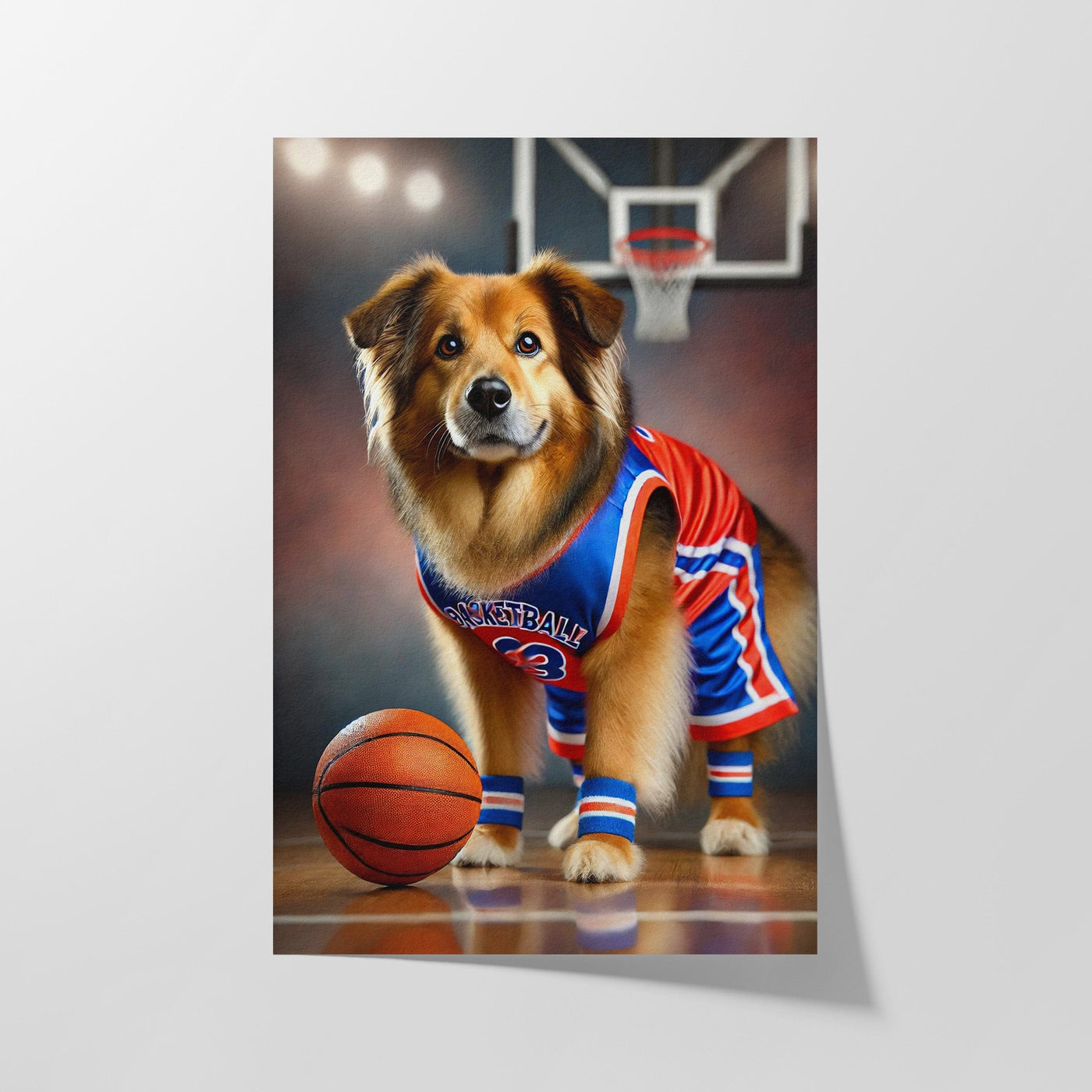 Custom Sports Star Pet Portrait