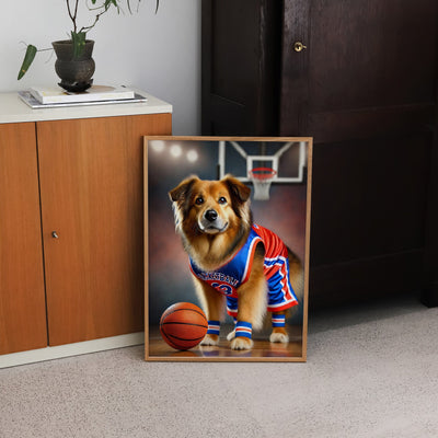 Custom Sports Star Pet Portrait