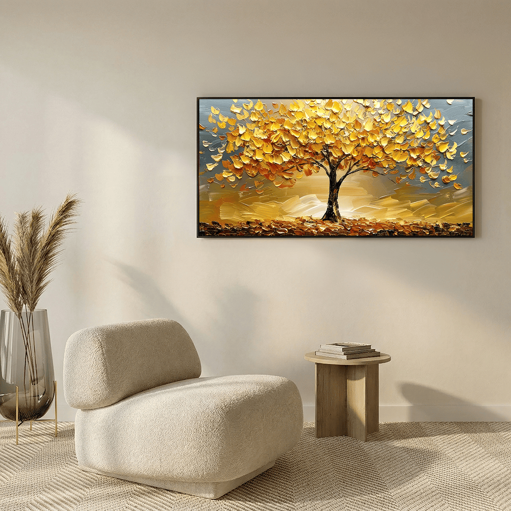 GOLD TREE SUNSET – Crib of Art