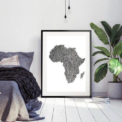 AFRICA PRINT MAP - XL+