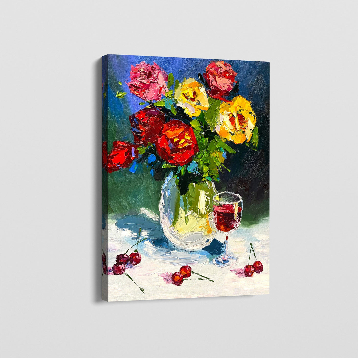 PETALS AND WINE CANVAS